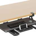 Keyboard Tray Under Desk with Storage Drawer Large C-Clamp 26.7(31 Including Clamps) x 11.8 Slide-Out Platform Computer Drawer Pull Out Keyboard & Mouse Tray DSF7CT
