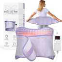 Heating Pad for Period Cramps, Upgraded Wrap Heating Pad for Back Pain Relief, Large 12''x 24''Heat Pad +26" Belt Adjustable 4 Timer 6 Heat Level Auto Shut Off, Christmas Birthday Gifts for Women Mom, Light Purple