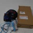 AMENON 4 Set Halloween LED Mask Light Up Gloves Glow Shoelaces 20 Glow Sticks 20 Connector Scary Halloween Costume Party