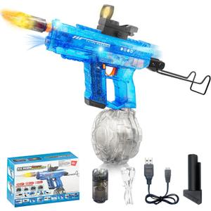 Upgraded Electric Water Gun for Adults Kids 26-32FT Long Range Squirt Gun Auto-Refill 800ml High Capacity Water Guns Toys with LED Light, Pool Beach Outdoor Summer Gift Toys for Kids Ages 6-12 (Blue), Medium to Large