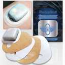 Hypoallergenic Skin Barrier Adhesive Patches for Omnipod 5 Dash Sensor Tape Waterproof (White, 10 Count)
