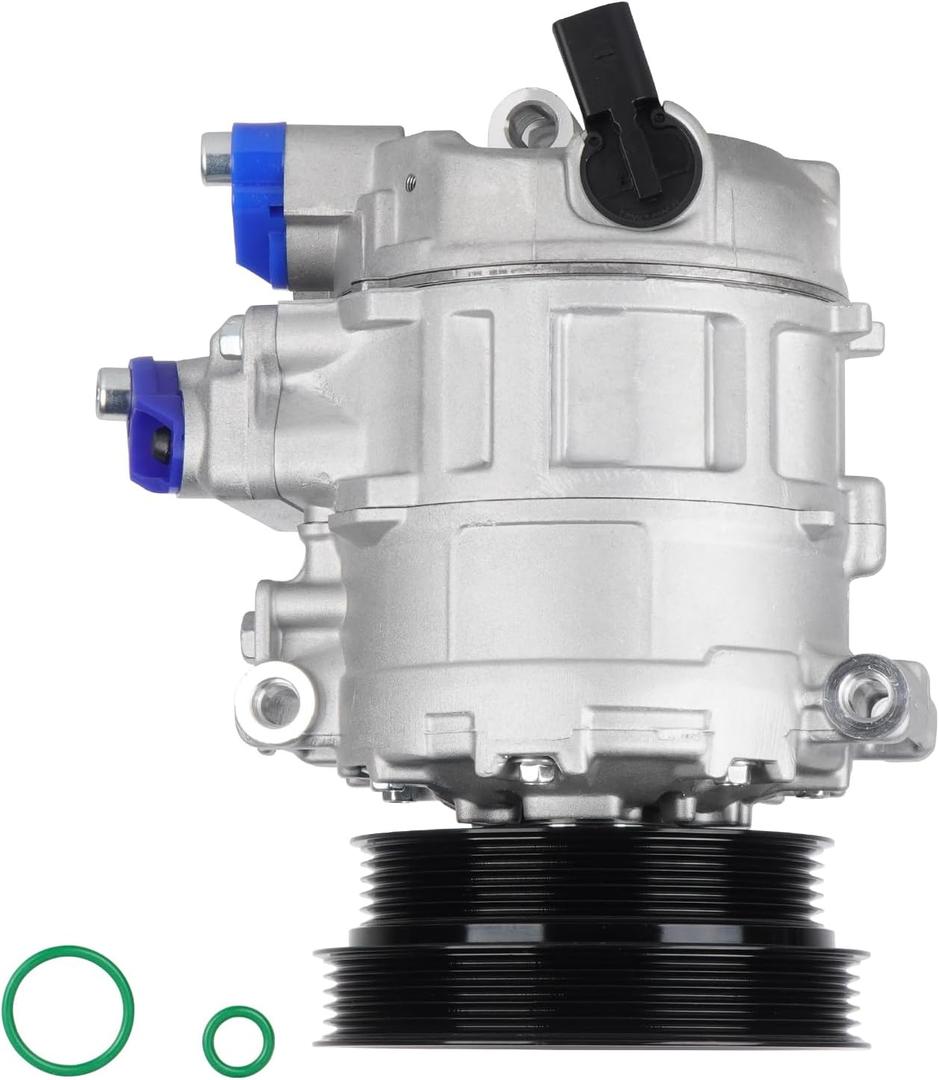 TadaMark Air Conditioner AC Compressor with Clutch Fit for Volkswagen for Jetta 2005-2014, for Beetle 2.0l 2.5l 06-17, for Golf 10-14, for Rabbit 06-09, for Passat 12-15 2.5L Audi TT RS Quattro 12-13