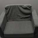 Toddle & Kids Chair,2-in-1 Soft Toddler Couches That Fold Out,Toddler Chairs Comfy 1-3 Years Old,Convertible Sofa to Lounge,Grey