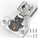 [Closing Speed Control] 20 Pack 3/8 Inch Overlay Soft Close Hinges for Face Frame Cabinet, 4D Adjustment, Stainless Steel Kitchen Cabinet Hardware, 105 Open Concealed Self Closing Hinge