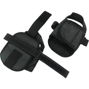 Wheelchair Shoe Holder Straps Safety Restraint Shoes Keep Feet from Sliding Off The Wheelchair Pedals Foot Rests for Elderly Patient (Black)