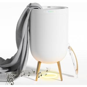 Towel Warmer 23L Heated Towel Warmers for Bathroom - Ambient Light, Music Speaker, 4 Timer & Auto Shut Off, Safety Lock, Fits Two 40"x70" Towels, Bathrobes, Blankets - Great Gift Idea