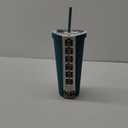 Manna Studded Tumbler 24 oz Teal Blue Reusable & Eco-Friendly 
