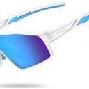 Lamicall Polarized Kids Baseball Sunglasses for Age 8-14 - UV400 Protection Sports Cycling Sun Glasses for Boys Girls Youth