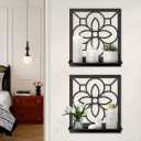 Abstract Candle Wall Holder, Pastoral Bathroom Wall Art for Living Room Bedroom Bathroom (2 Pack 11.8 x 13 in)