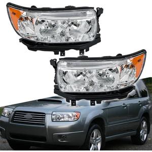 WFLNHB Headlight Assembly Replacement for Subaru Forester 2006-2008 Headlights Set Driver and Passenger Side 84001SA471 84001SA461