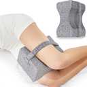 Knee Pillow for Side Sleepers,Knee Support Pillow for Between Knees While Sleeping,Memory Foam Knee Cushion for Hip,Leg,Back Pain Relief (Gray)