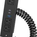 Drawer Outlet Kit with 65W USB C Fast Charging Station, HEZI Recessed Power Outlet with 3 USB Ports & 3 AC Outlets, Furniture Flush Mount Power Strip for Home Office 10ft Cord