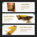 Hermit Crab Underground Tunnel Cave,Hermit Crab Tank Accessories Hideout & Hiding Habitat Climbing Decor,Habitat Decor for Pet Crab (Yellow)