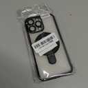 XSHKJDHJS for iPhone 16 Pro Max Case Magnetic Stand,Camera Lens Protection Compatible with Magsafe,Shockproof Clear Phone Case for iPhone 16 Pro Max,Black