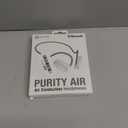 Purity Air Open Ear Headphones - True Air Conduction Wireless Bluetooth Open Ear Earbuds with Dual Mic for iPhone/Android - Secured Long Wearing Comfort, Sports Sweat Resistant (White/Grey)