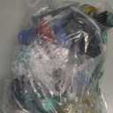 Fosiya LED Arcade Joystick Buttons Kit Ellipse Oval Style 8 Ways Joystick + 20 x LED Arcade Buttons for 2 Player Video Games Standard Controllers All Windows PC MAME Raspberry Pi (Mix Colors Kits)