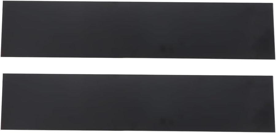 Upgraded Adhesive Gloss Black Rear Sliding Window Trim for Chevrolet Silverado GMC Sierra 2014-2018