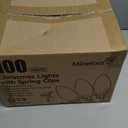 Minetom C9 LED Christma Lights Outdoor, 81 Feet 100 LED C9 String Lights with 100 Spring Clips, Waterproof Connectable Outside Christmas Decor, Multicolor