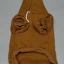 Mfiker Small Dog Hoodie with Leash Hole and Pocket, Soft Winter Dog Sweater, Cozy Hoodies Sweatshirt for Small Dogs Puppy and Cat, Cold Weather Pet Clothes (Brown Dog Hoodie, Large)