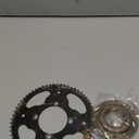 35# Sprocket Rear with Chain 108 Links Replacement for Razor Dirt Bike MX350 MX650 SX500 Accessories 65 Teeth Sprocket with Electric Bike Flywheel Adapter