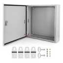 Electrical Box, 24x24x8" NEMA 4X Steel Electrical Box, IP66 Waterproof & Dustproof, Outdoor/Indoor Electrical Junction Box, Lockable Junction Box
