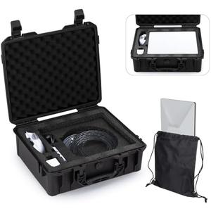 Unmake Starlink Mini Case, Carrying Travel Hard Case with WIFI Carrying Bag - Suitable for Starlink Mini, Kickstand, Pipe Adapter, Cables & More, Durable Foam - Dual Layer Shock Pack of 2