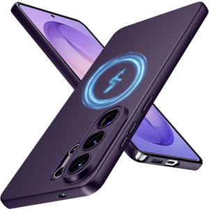 ORNARTO Ultra-Thin Magnetic for Samsung Galaxy S26 Ultra Case Compatible with MagSafe, Slim & Lightweight Hard PC S26 Ultra Phone Case with Camera Protection, Anti-Scratch Matte Finish, Purple