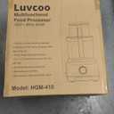 14 Cup Food Processor, French-Fry-Cutter, Blending, Mixing, Shredding, and Slicing, Meat and Vegetable Chopping, Doughing for Home Use, Mincing, and Pureeing,4 Speeds, Large Feed Chute,600W