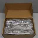 homdiy 25 Pack Modern Round Bar Cabinet Pulls, 5in Hole Center, Brushed Nickel Stainless Steel, Easy to Install, Durable