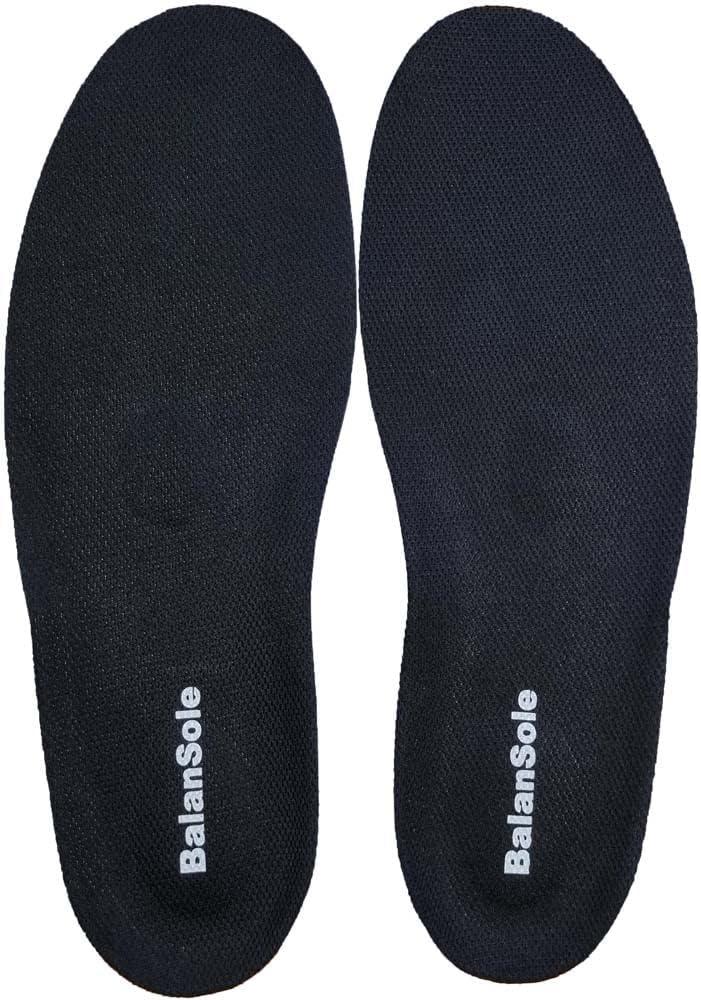 Wide Fit Insoles for Men 4E EEEE (Black)