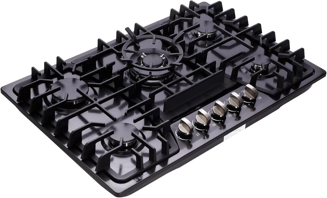 30 Inch Gas Cooktop Dual Fuel Sealed 5 Burners Stainless Steel Gas Cooktop Gas Hob DK257-A03B Gas Cooker