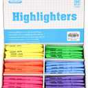 Rarlan Highlighters, Chisel Tip, Assorted Fluorescent, 96 Count Bulk Pack