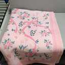 GarveeHome Coquette Pink Bow Rugs for Bedroom Girls, 4x6 Rug for Living Room with Soft Low Pile, Floral Washable Area Rug for Nursery Kids Dorm Playroom