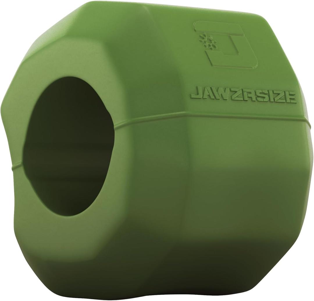 Jawzrsize Pop 'N Go Jaw, Face, and Neck Exerciser - Define Your Jawline, Slim and Tone Your Face, Look Younger and Healthier - Helps Reduce Stress and Cravings - Facial Exerciser (Advanced Green)