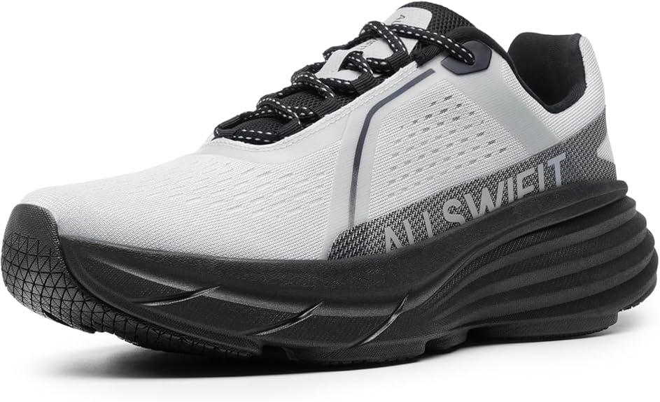 Women's Walking Shoes Cushion Running Tennis Non-Slip Comfortable Workout Gym Athletic Breathable Fashion Sneakers ActiveLite Size 10 Black/Grey Women's Walking Shoes Cushion Running Tennis Non-Slip Comfortable Workout Gym Athletic Breathable Fashion Sneakers ActiveLite Size 10 Black/Grey