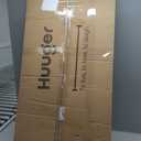 Huuger 48 Inch Office & Gaming Desk with Storage, Modern Simple Design, Large Legroom, Black Metal Frame