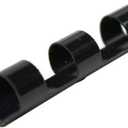 Plastic Comb Binding Spines, 1/4 Inch Diameter, Black, 20 Sheets, 100 Pack 13014