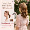 Wavy Claw Clip Ponytail Extension Clip in Ponytail Clip on Hair Extensions For Women 14 Inch Pony Tails Hair Extensions Fake Ponytail#4 Dark Brown