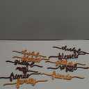 11 Pieces Thanksgiving Wood Cutout Sign Thankful Grateful Blessed Gather Word Sign Rustic Thankful Cards Sign Thankful Place Table Wall Decorations Gather Sign for Home Table Decoration, 6 Styles