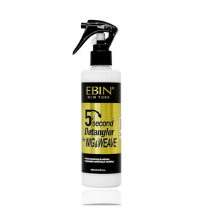 EBIN NEW YORK 5 Second Detangler - Moroccan Argan Oil Infused | Instant Moisture, Lightweight Conditioner | Softens, Smooths & Adds Shine | Wig & Weave Care 8.5oz/250ml EBIN NEW YORK 5 Second Detangler - Moroccan Argan Oil Infused | Instant Moisture, Lightweight Conditioner | Softens, Smooths & Adds Shine | Wig & Weave Care 8.5oz/250ml