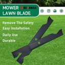 405380 Lawn Mower Mulching Blades Compatible with 46" Deck Craftsman,Husqvarna,Poulan Medium Lift Mulching Blade Replacement for 405380, 532405380, PP21011,561739,403107,561739B
