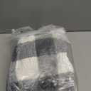 Electric Heated Sherpa Buffalo Plaid Christmas Throw Blanket with 8 Heating Levels & 8 Hours Auto Off, Fast Heating Warm Plush Washable Blanket with Over-Heat Protection, ETL Certification, Black (Throw-50" x 60")