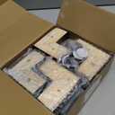 Geelin 8 Pack Wooden Furniture Risers 1 Inch High LShaped Bed Risers with Metal Screws and Anti-Slip Pads Furniture Legs Couch Legs Replacement Sofa Feet for Coffee Table Bed Dresser (Walnut Color)