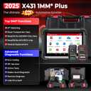 Launch Scanner X431 1MM* Plus Car Tool with X-PROG3, Engine/Gearbox ECU Cl, All-in-One Diagnostic Tool, ECU Coding as PAD, 39+ Services, All-System Scan, 2-Year Update, Black, Android