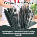 Zonon 220 Pcs 16 Gauge Enameled Floral Wire 18 Inch Florist Wire Bulk Flower Stems for Crafts DIY Bouquet Wrapping Artificial Flower Arrangements Supplies Wedding Prom Corsage, Dark Green