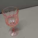 Plastic Wine Glasses, Plastic Goblets Vintage Style Cordial Unbreakable Drinking Glasses, Reusable Drinkware for Wedding Reception, Grand Event Party Supplies, Easter (10, Pink)