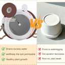 Abofth Smiley Baseball Swing Planter Pot  Cute Resin Hanging Flower Pot with Drainage Hole, Indoor Outdoor Fun Planters for Indoor Plants, Gifts for Plant Lovers, Succulent Pot for Small Plants