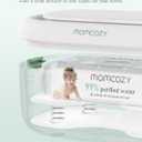 Momcozy Baby Wipe Warmer, Innovative Spring Design, Large Capacity Wipes Dispenser, Fast and Even Heating, 4 Modes of Temperature Heating Control, Diaper Wipe Warmer with Night Light (Regular, Green)