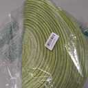 SHACOS Round Placemats Set of 8 Washable 15 inch Round Table Mats Braided Non Slip Fabric Place Mats for Dining Table Indoor Outdoor (Mixed Color Pea Green, 8)