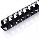 Plastic Comb Binding Spines, 1/2 Inch Diameter, Black, 90 Sheets, 100 Pack